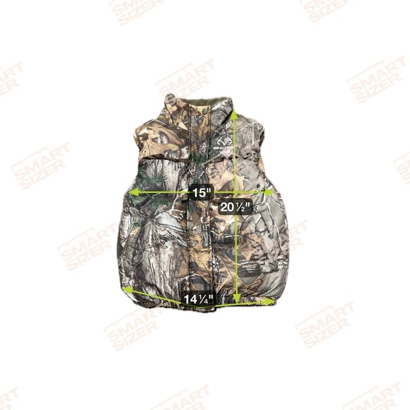 RealTree Camouflage Puffer Vest Girls Size Small (6-7) hunting camo - Picture 3 of 8